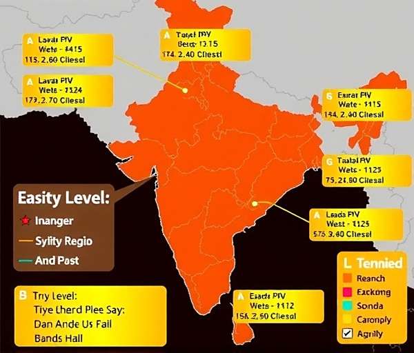 Map of different Spicy Bazaar Blitz levels across India